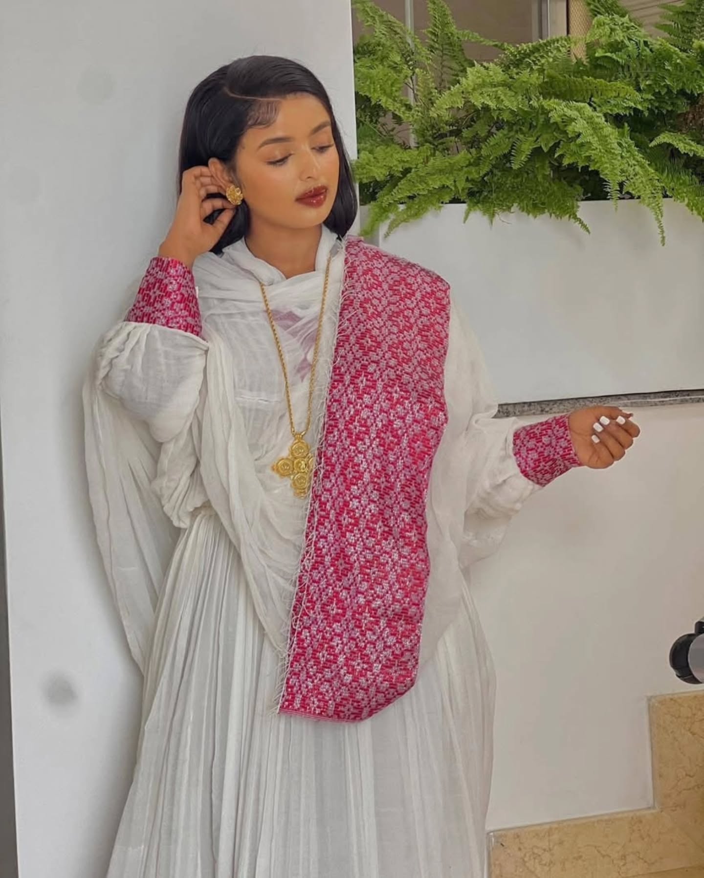 WUBETNESH ROYAL BLOOM HABESHA KEMIS | TIMELESS TRADITIONAL ETHIOPIAN DRESS | FESTIVE HABESHA DRESS
