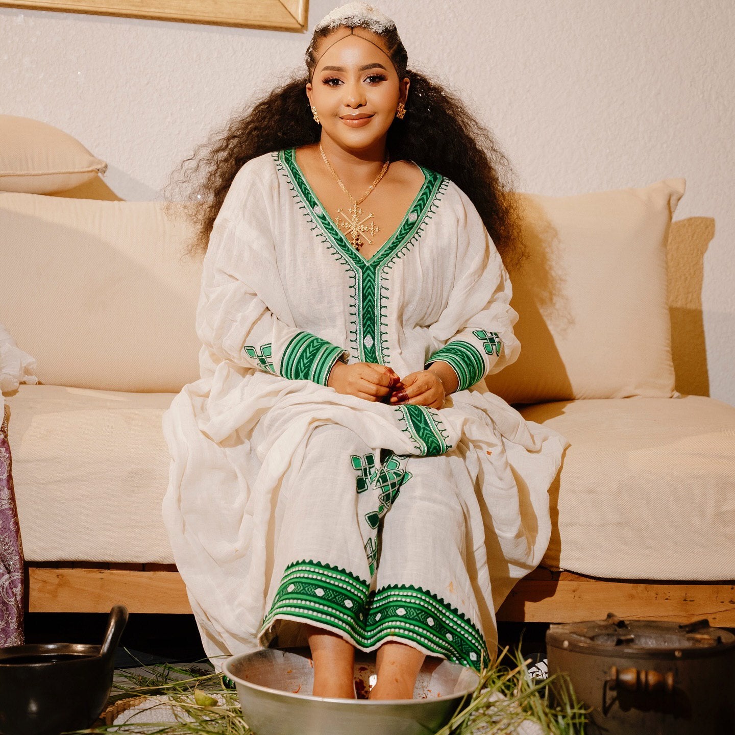 BIRHAN HABESHA DRESS | ETHIOPIAN DRESS FOR EVENT | GRACEFUL HABESHA KEMIS
