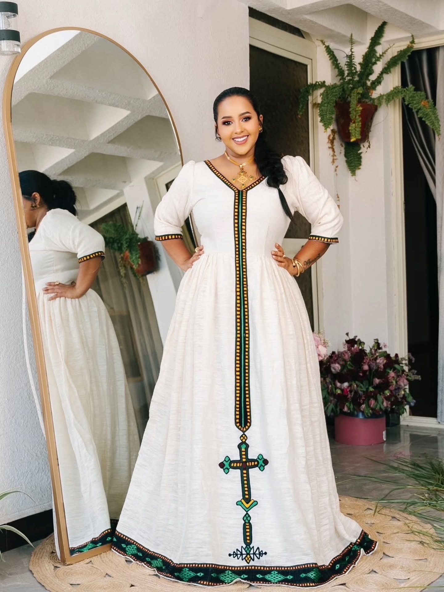 GEREMUSH CULTURAL HABESHA KEMIS | HABESHA DRESS FOR SPECIAL CELEBRATIONS | ETHIOPIAN CLOTHING