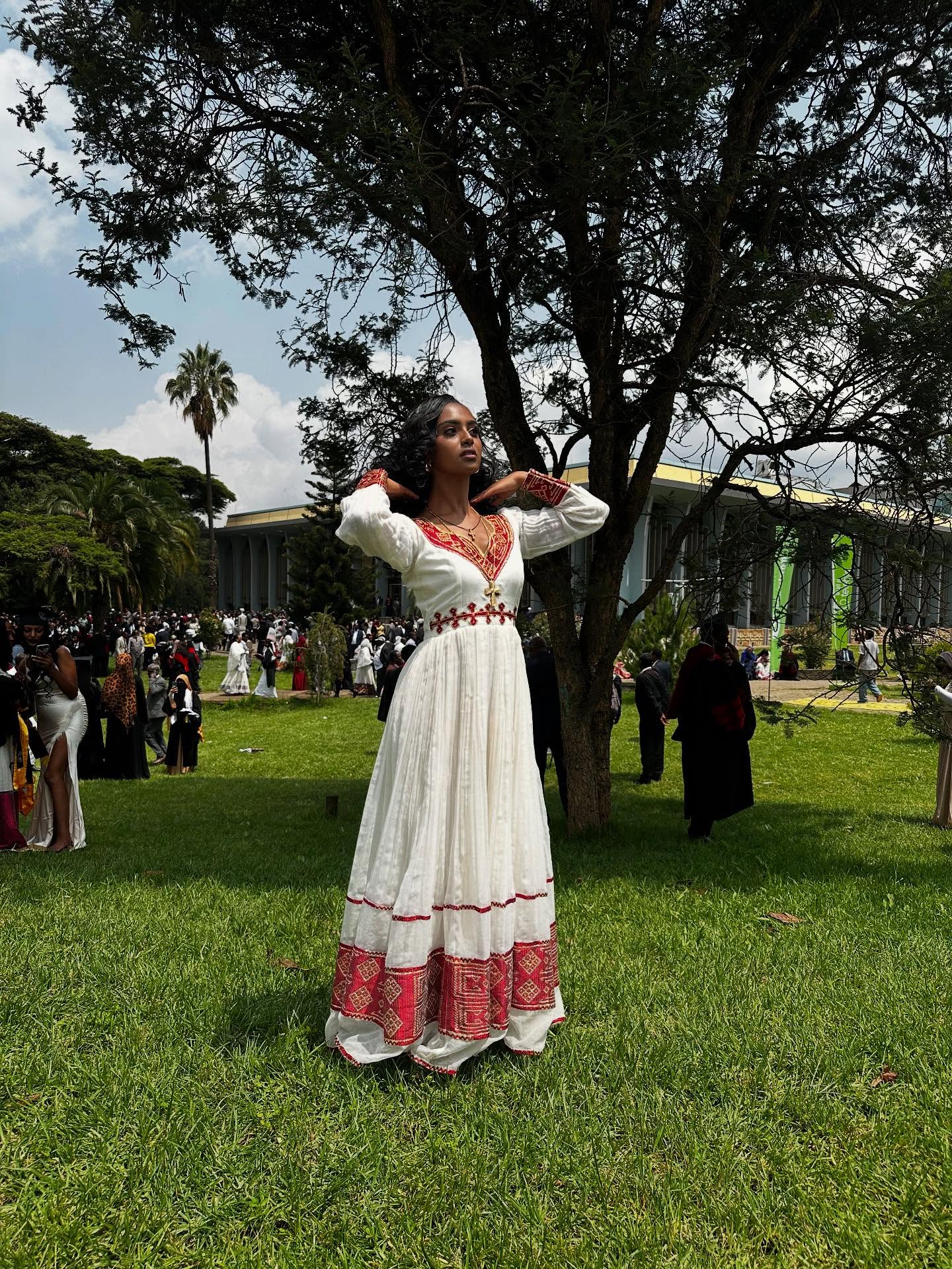 WERKE HABESHA DRESS | AUTHENTIC ETHIOPIAN TRADITIONAL DRESS | CULTURAL EMBROIDERY HABESHA KEMIS