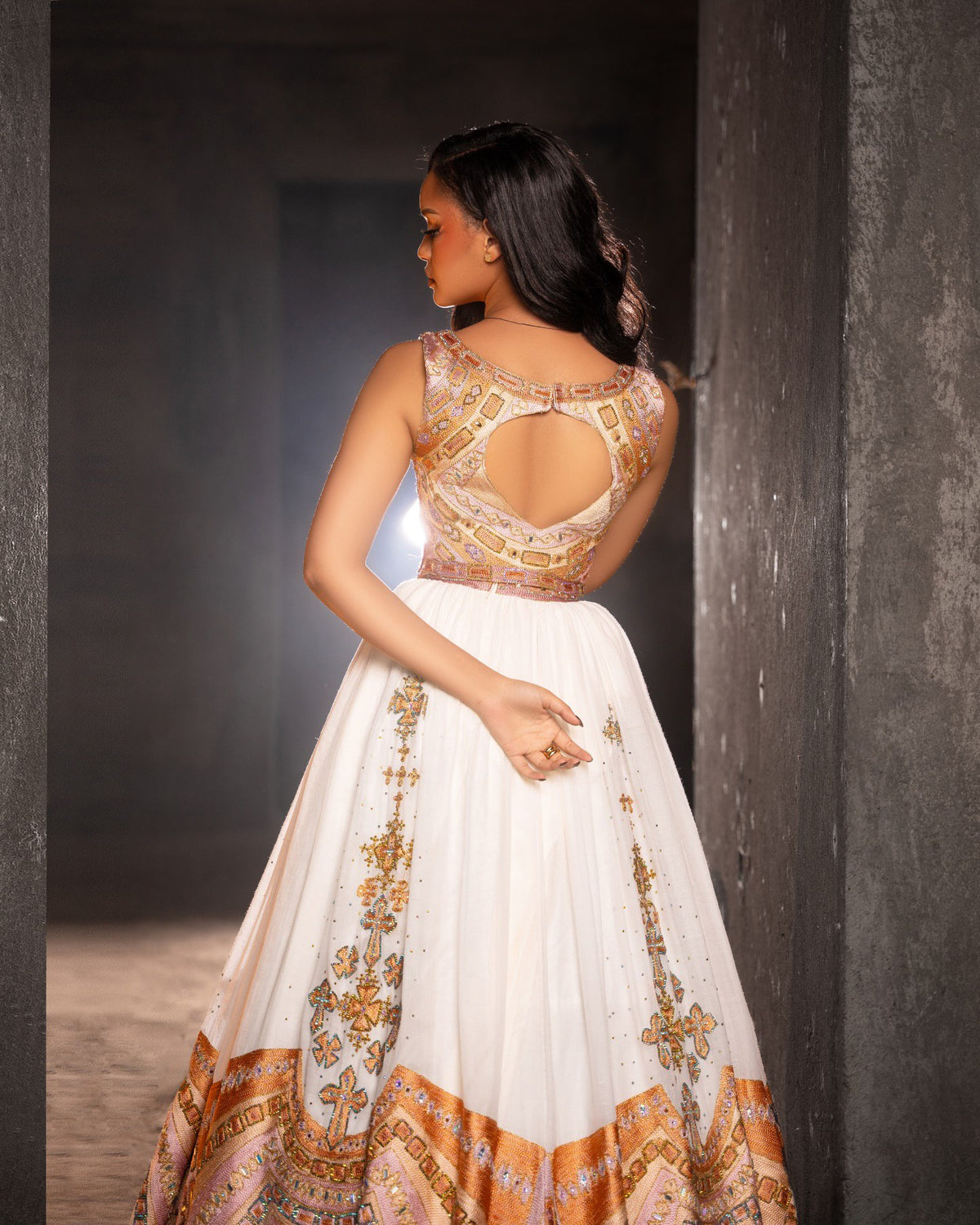 TEREF ETHIOPIAN WEDDING DRESS | SLEEVELESS HABESHA KEMIS | STYLISH HABESHA DRESS FOR WEDDING