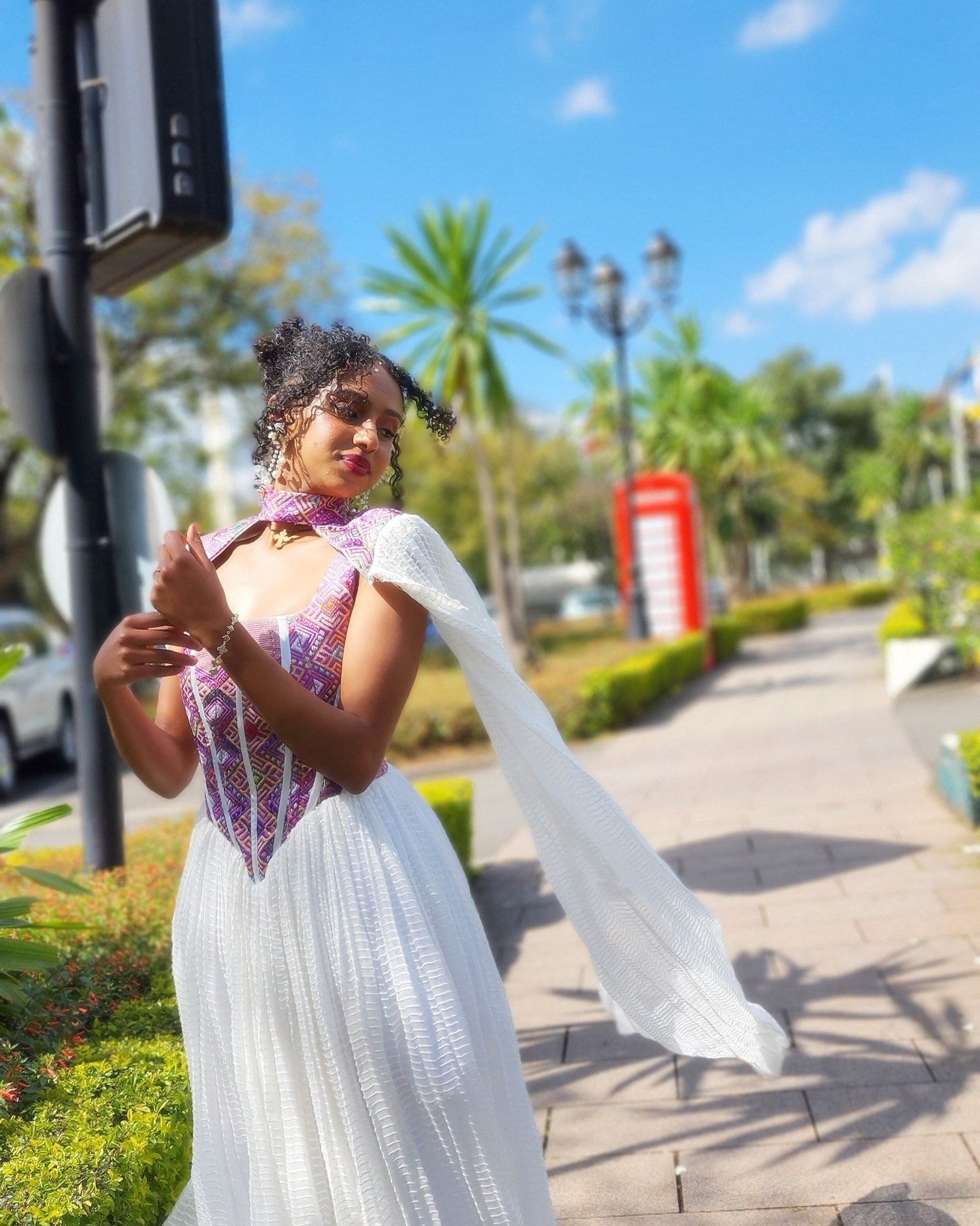 RIRI REFLECTING ETHIOPIAN CLOTHING | SLEEVELESS HABESHA DRESS | HERITAGE STYLE HABESHA KEMIS