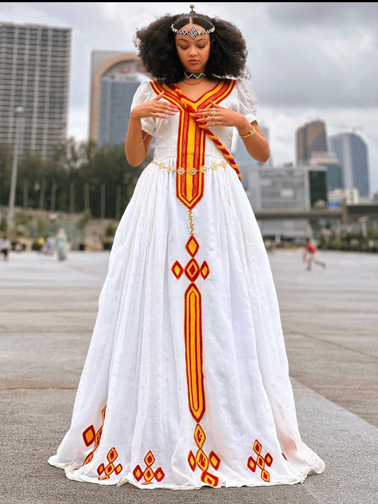 CULTURAL STYLE ROOTED IN ETHIOPIAN CLOTHING AND TRADITIONAL ARTISTRY