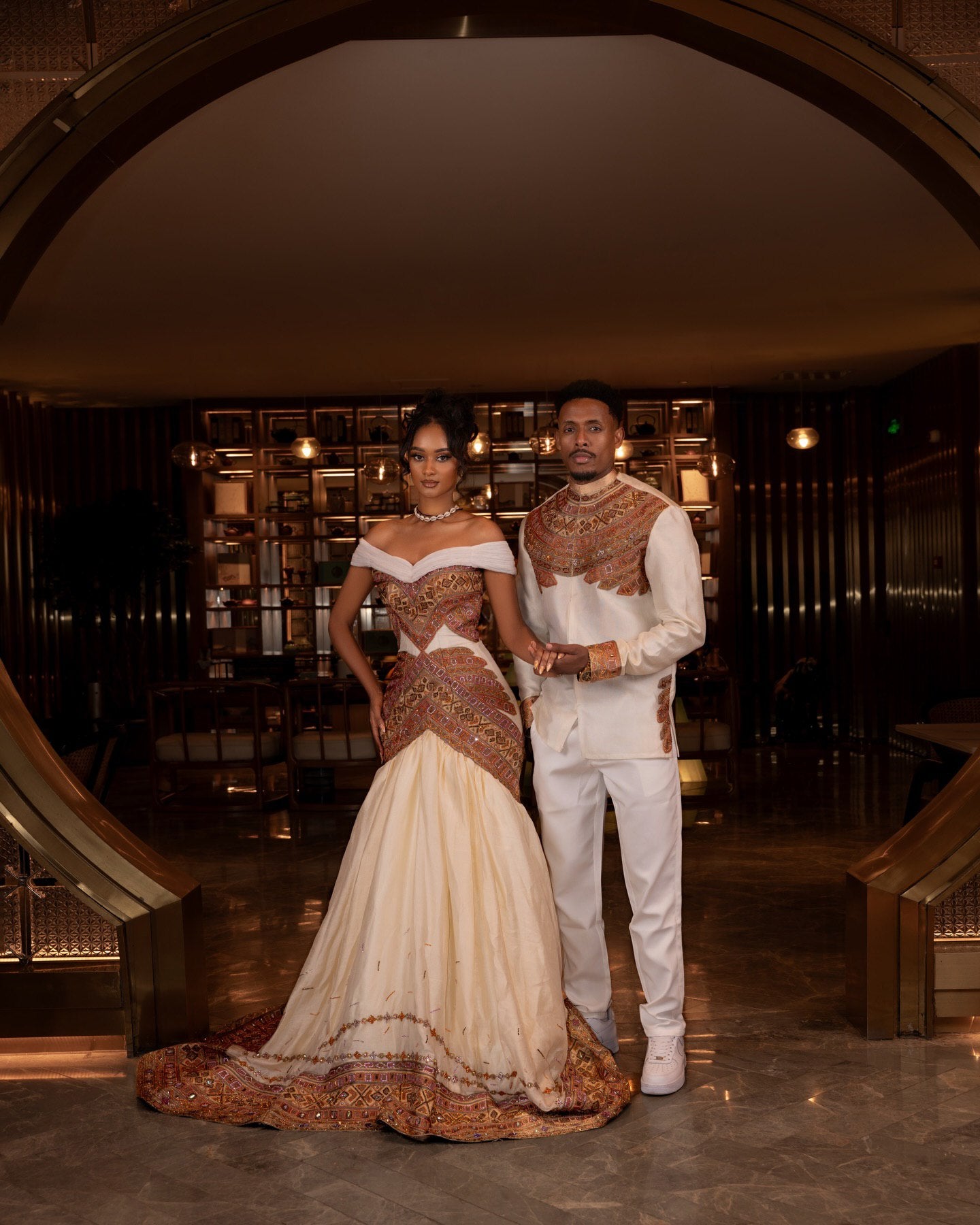 DOJU HABESHA CLOTHING FOR COUPLES | MATCHING HABESHA DRESS SETS | TRADITIONAL ETHIOPIAN DRESS FOR HIM & HER