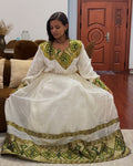 LONG SLEEVE MULTICOLOR WOVEN HABESHA DRESS – AUTHENTIC ETHIOPIAN CLOTHING 