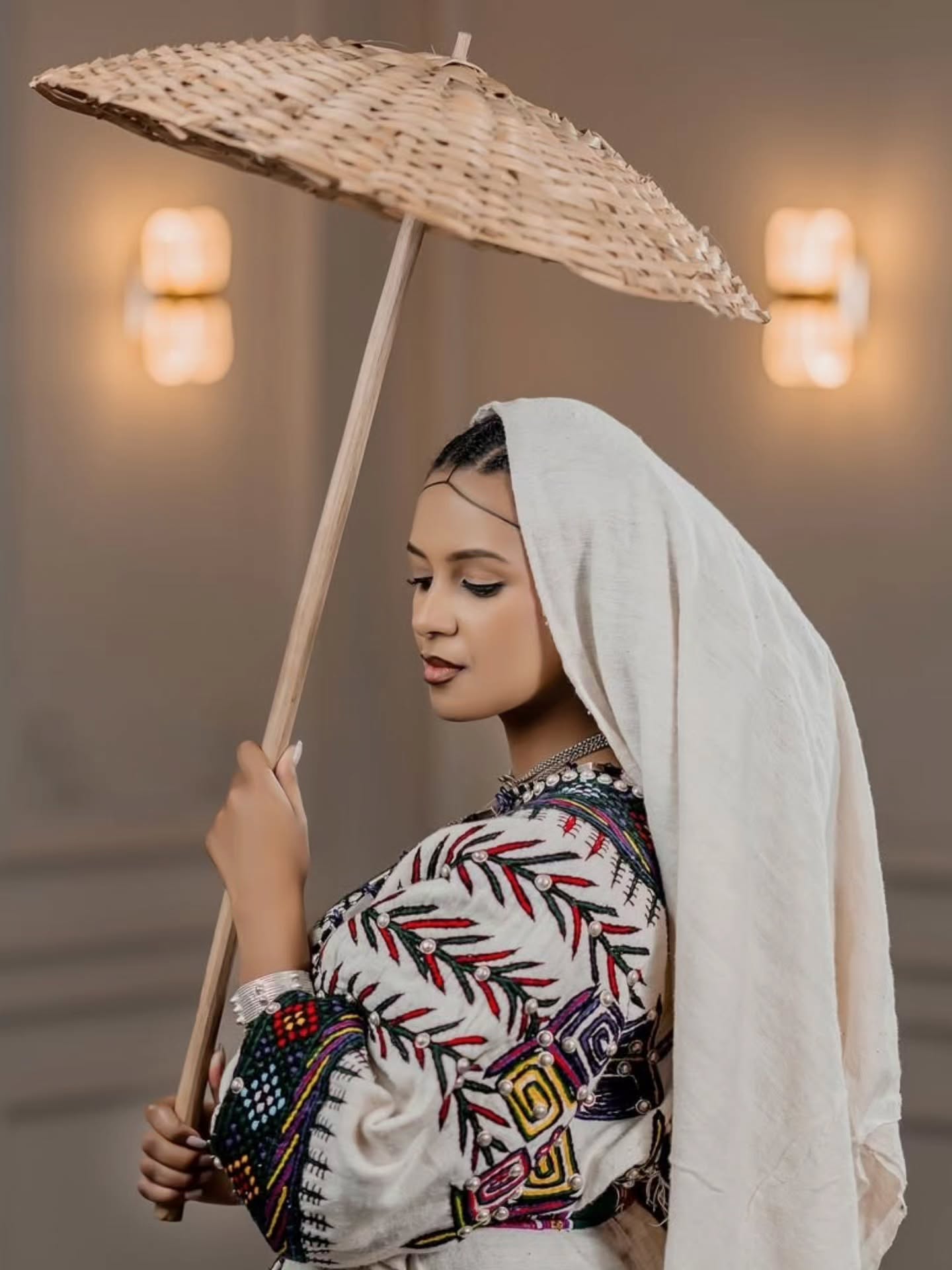 FANTANESH CLASSIC TRADITIONAL ETHIOPIAN DRESS | HANDWOVEN COLORFUL HABESHA KEMIS | REAL SILVER HABESHA DRESS