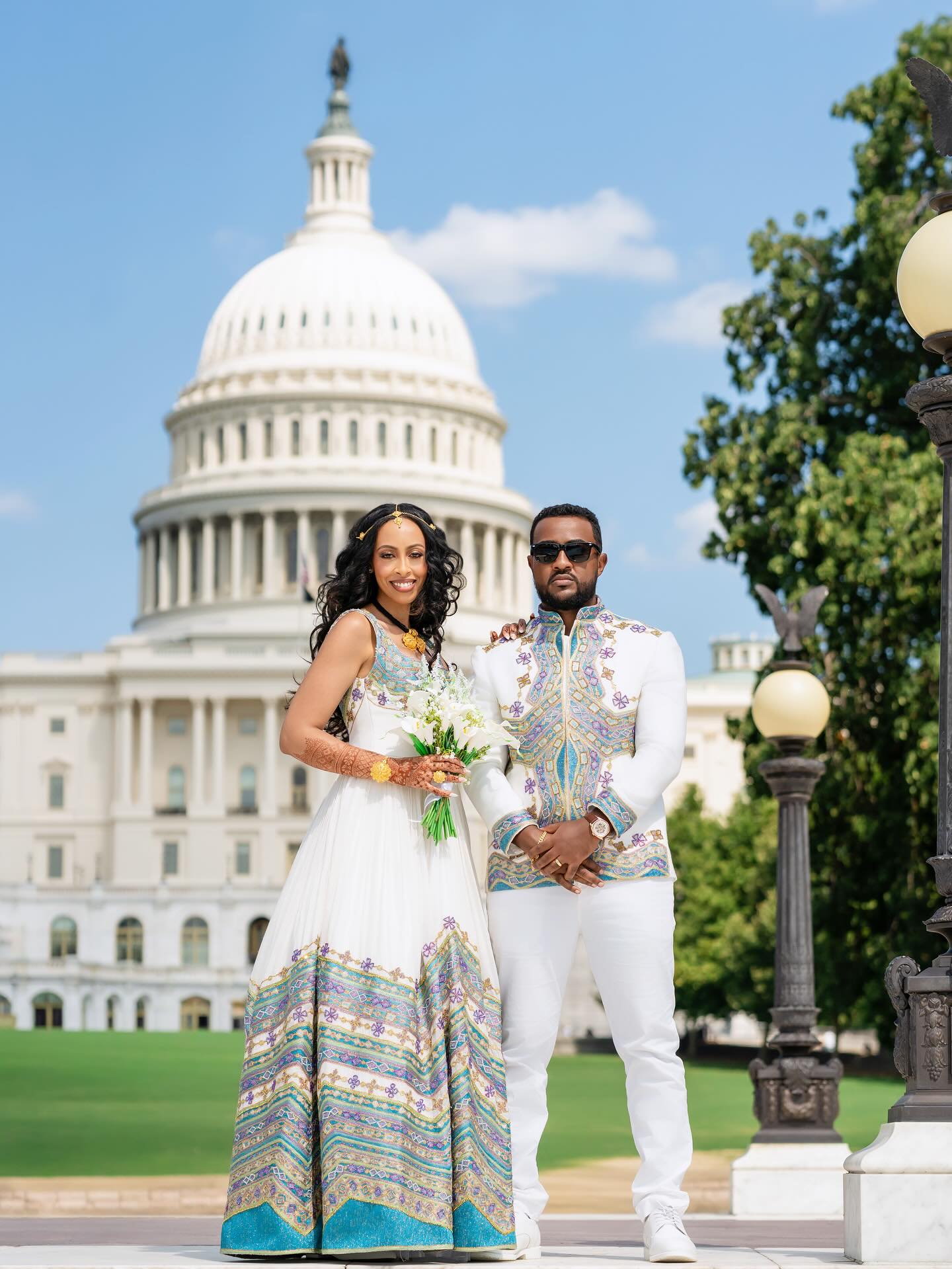 MESTAWET ETHIOPIAN WEDDING ATTIRE FOR COUPLES | HABESHA TRADITIONAL MATCHING OUTFT | ETHIOPIAN COUPLES SET