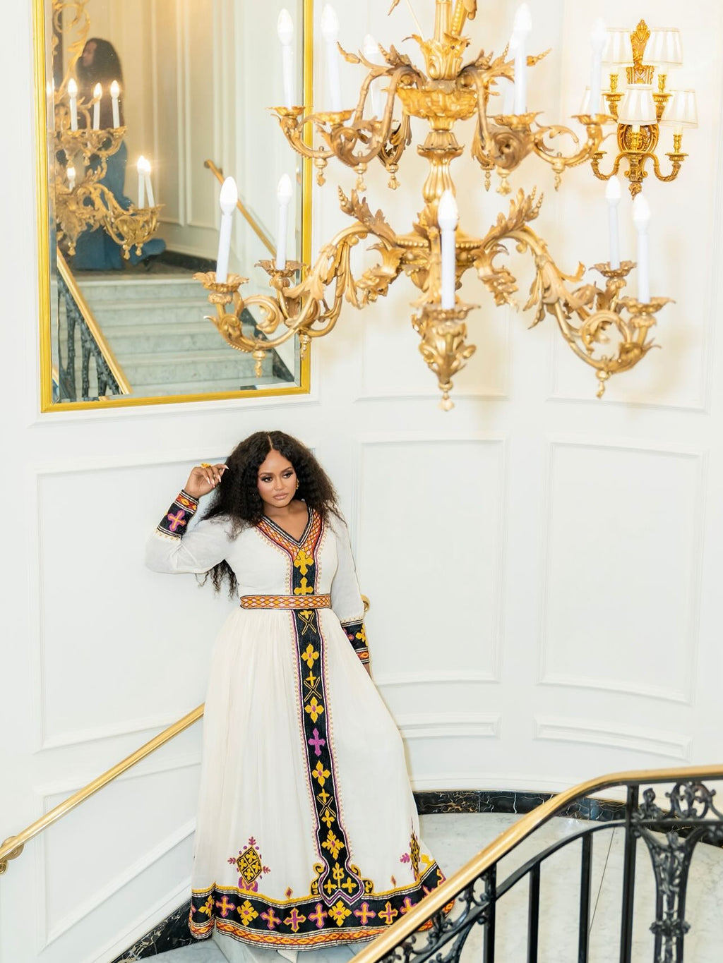 LINDA TRADITIONAL HABESHA DRESS | ELEGANT HABESHA KEMIS | ERITREAN DRESS DESIGN
