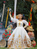 LONG SLEEVE HABESHA KEMIS – ELEGANT TRADITIONAL ETHIOPIAN DRESS MADE FROM HABESHA CLOTH