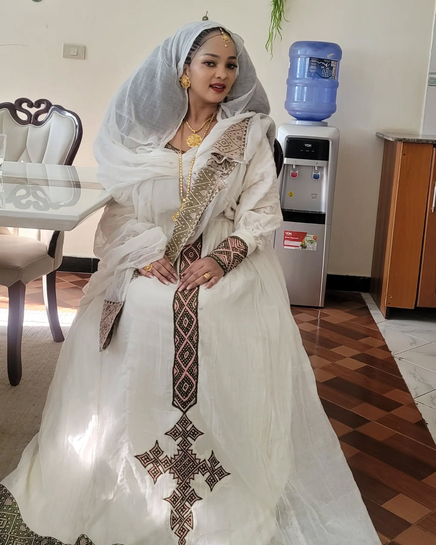 MARYAMAWIT ROYAL ETHIOPIAN CLOTHING | EXQUISITE HABESHA KEMIS | LUXURIOUS HABESHA DRESS