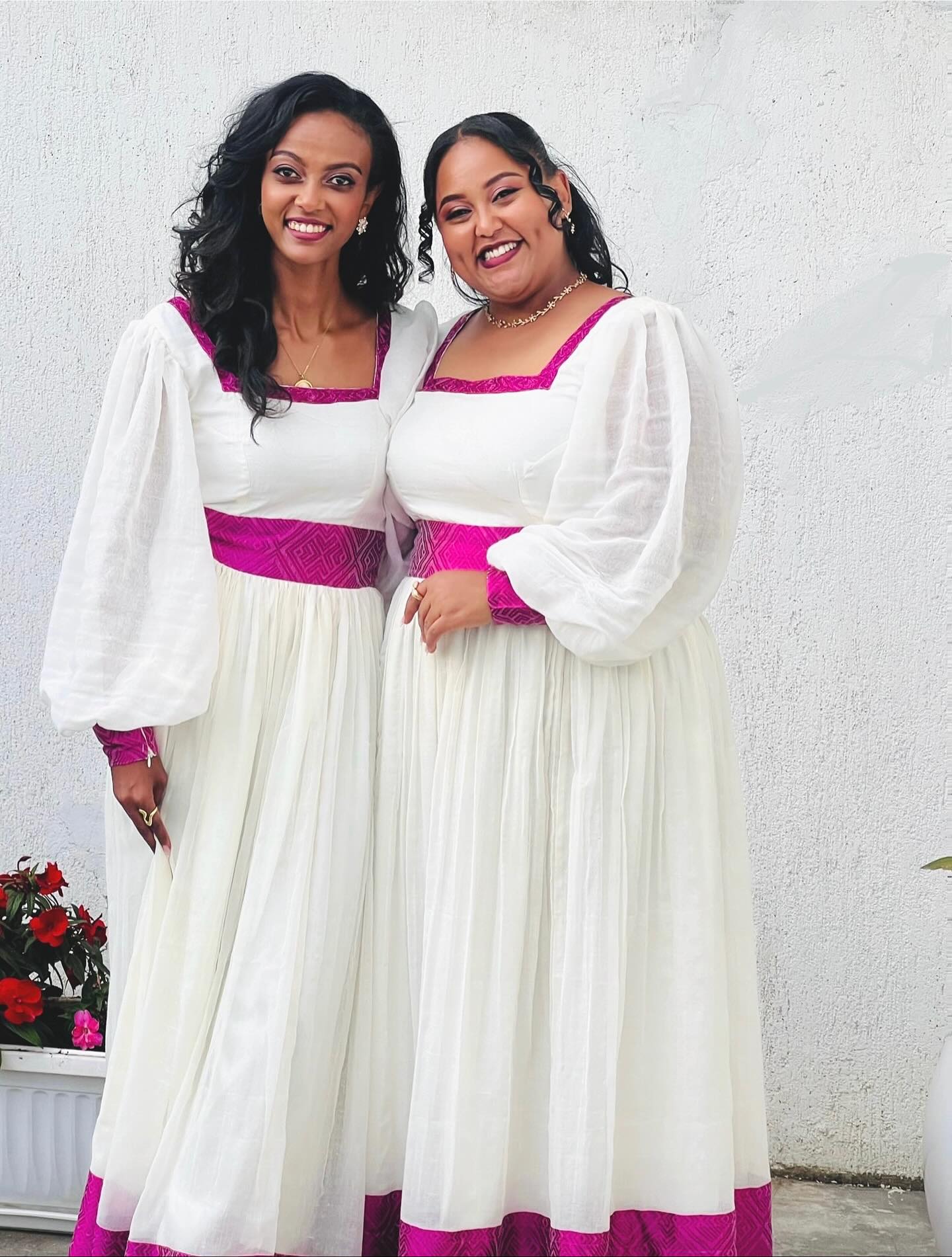 SEMA PUFF SLEEVE HABESHA DRESS | BEAUTIFUL ETHIOPIAN TRADITIONAL DRESS FOR WOMEN | HABESHA KEMIS FOR EVENTS