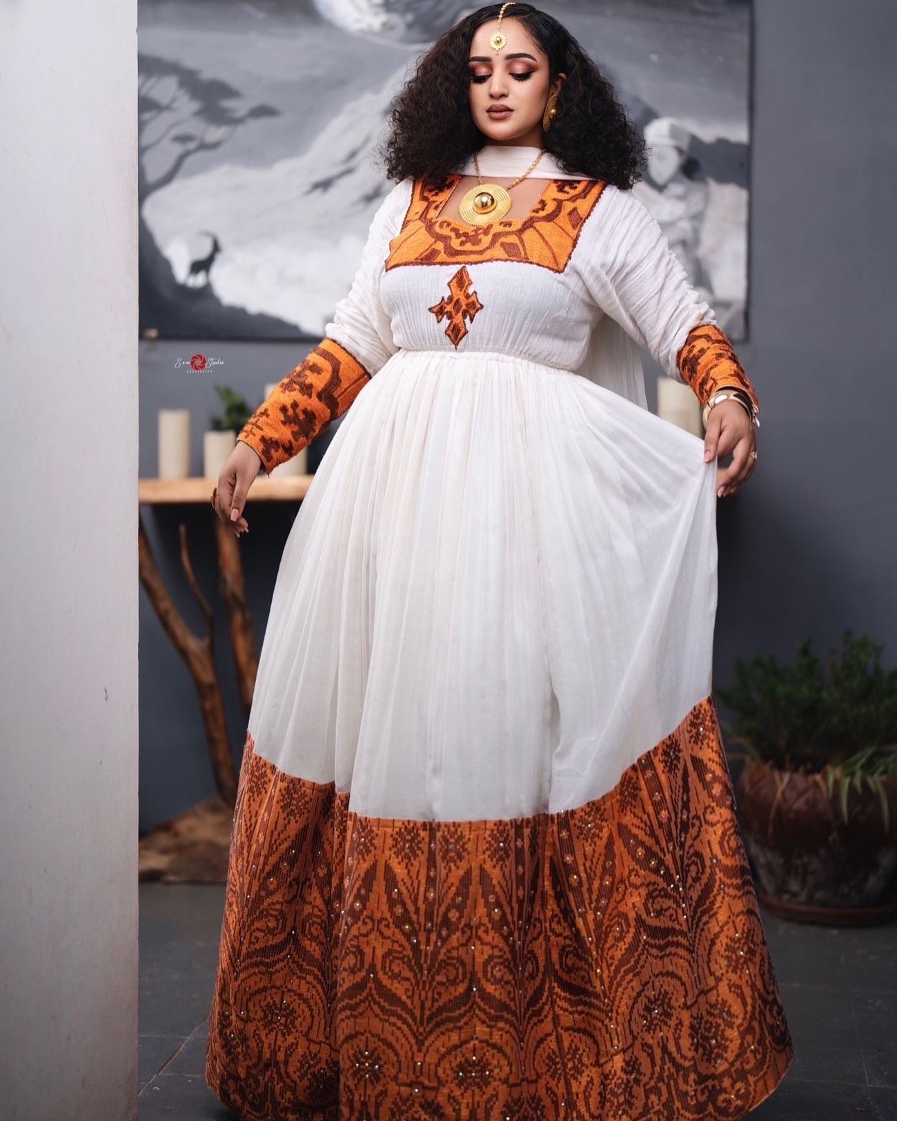 RAKEB HABESHA DRESS | ARTISTIC FASHION HABESHA KEMIS | SHOWCASE INSPIRED BY TIMELESS ETHIOPIAN TRADITIONAL DRESS