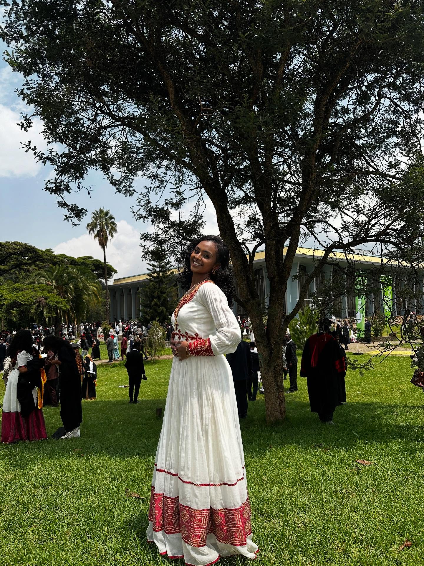 WERKE HABESHA DRESS | AUTHENTIC ETHIOPIAN TRADITIONAL DRESS | CULTURAL EMBROIDERY HABESHA KEMIS