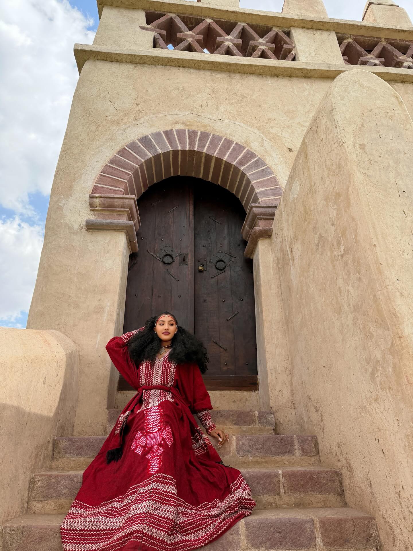 MAKOYA RED HABESHA KEMIS | ETHIOPIAN TRADITIONAL DRESS FOR WOMEN | STUNNING HABESHA DRESS