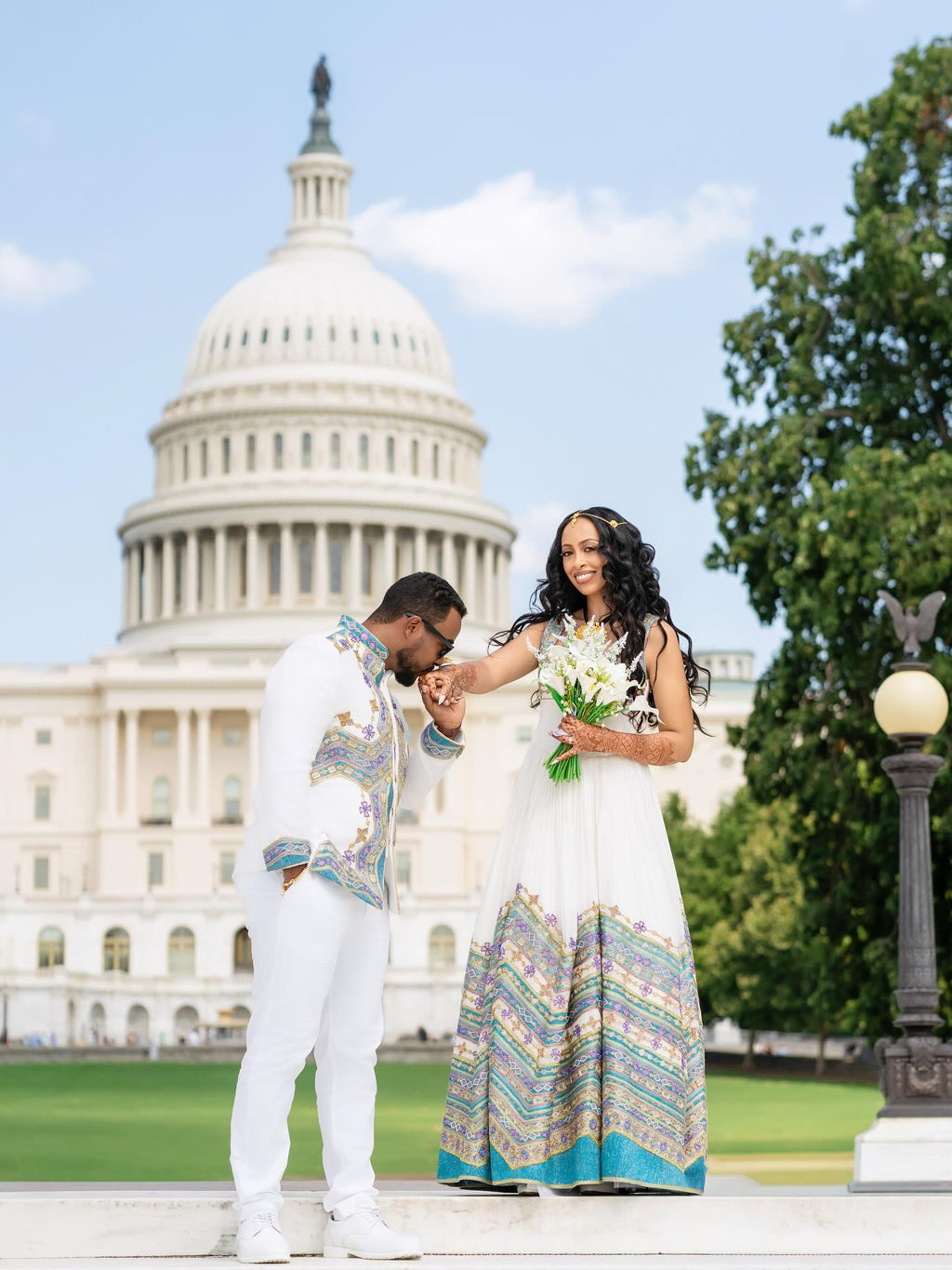 MESTAWET ETHIOPIAN WEDDING ATTIRE FOR COUPLES | HABESHA TRADITIONAL MATCHING OUTFT | ETHIOPIAN COUPLES SET