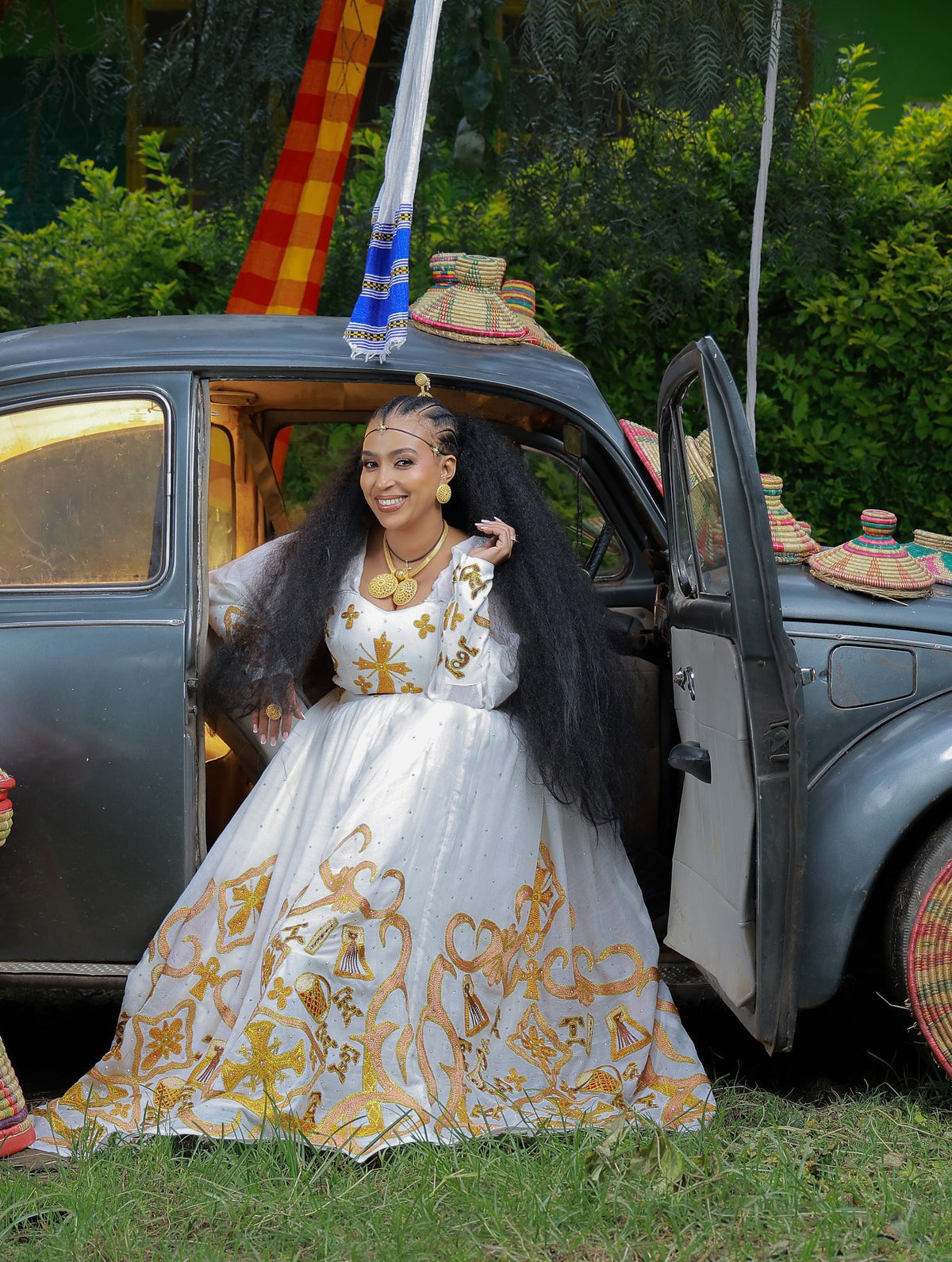 MUNIT LONG SLEEVE HABESHA KEMIS | ELEGANT TRADITIONAL ETHIOPIAN DRESS | HABESHA DRESS FOR EVENTS