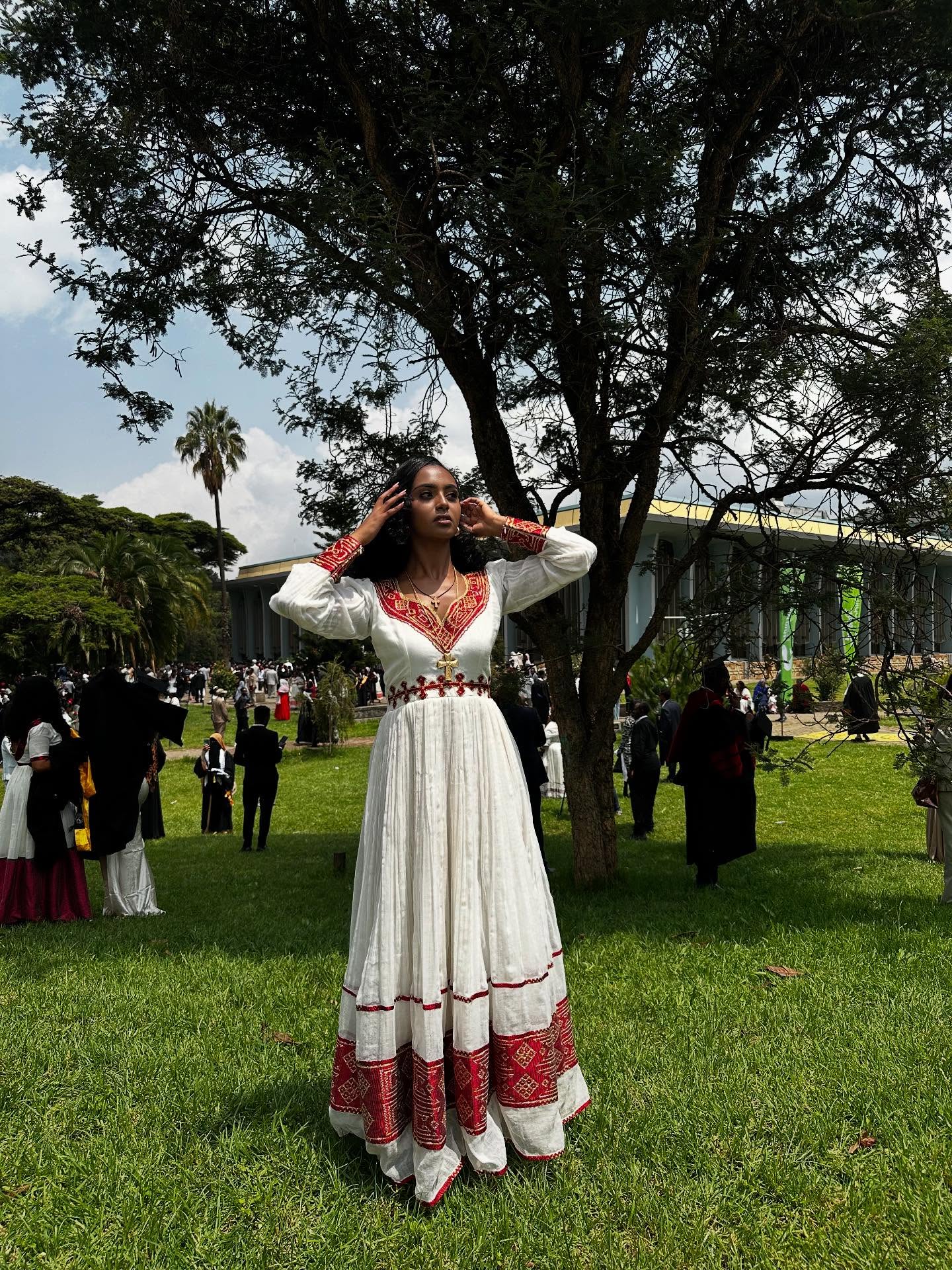 WERKE HABESHA DRESS | AUTHENTIC ETHIOPIAN TRADITIONAL DRESS | CULTURAL EMBROIDERY HABESHA KEMIS