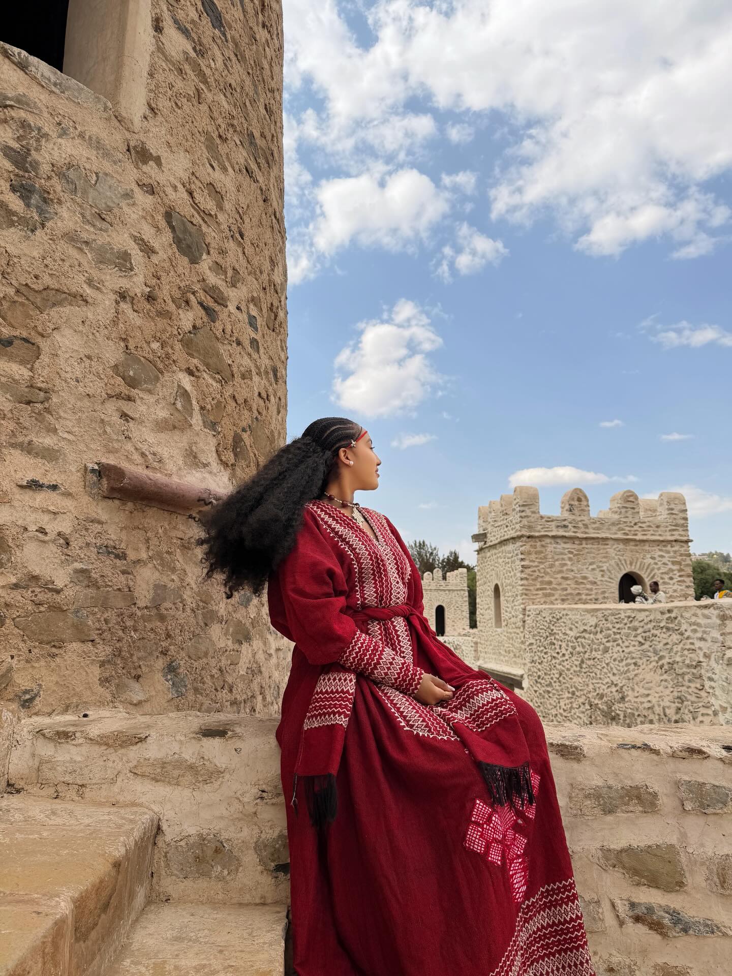 MAKOYA RED HABESHA KEMIS | ETHIOPIAN TRADITIONAL DRESS FOR WOMEN | STUNNING HABESHA DRESS