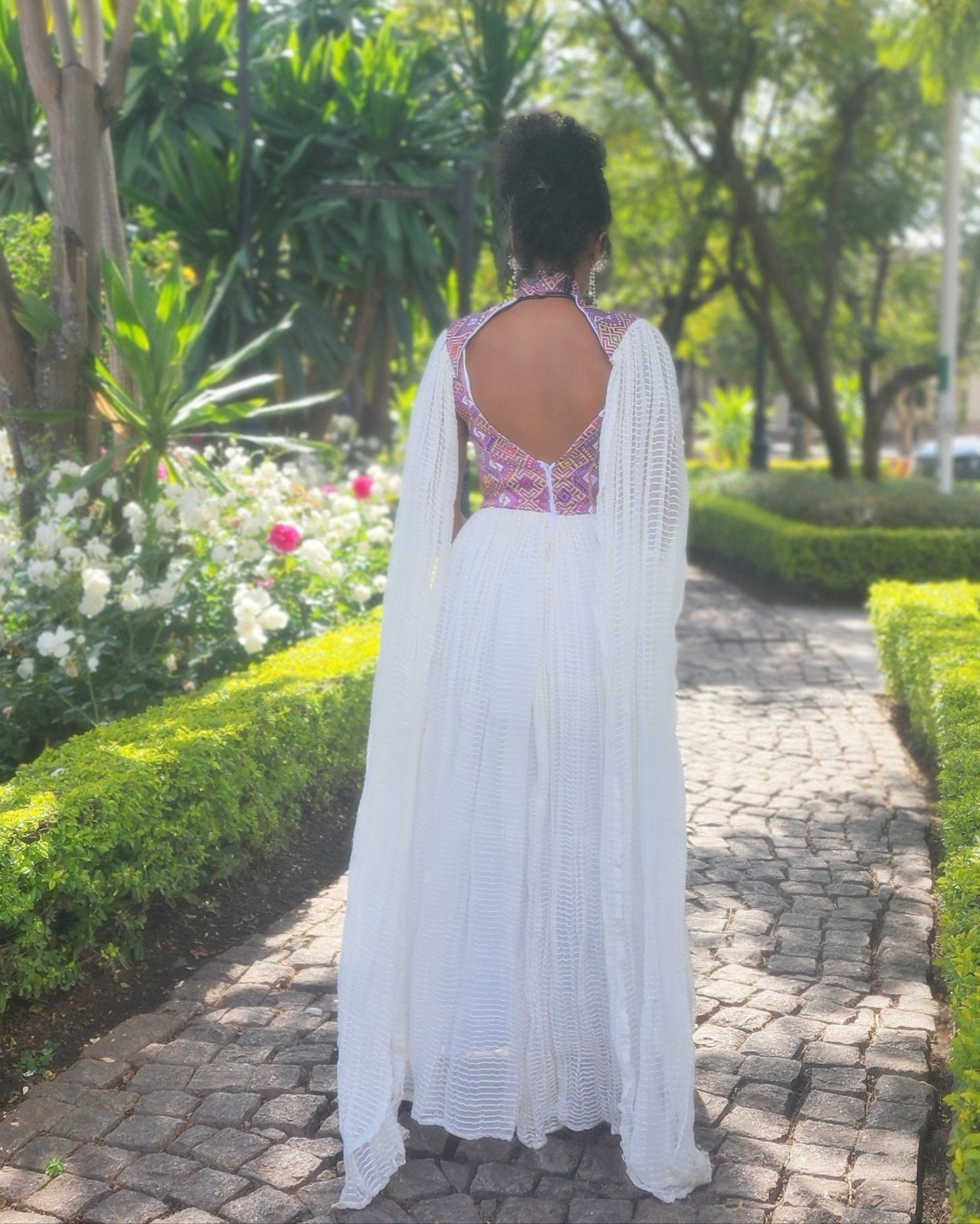 RIRI REFLECTING ETHIOPIAN CLOTHING | SLEEVELESS HABESHA DRESS | HERITAGE STYLE HABESHA KEMIS