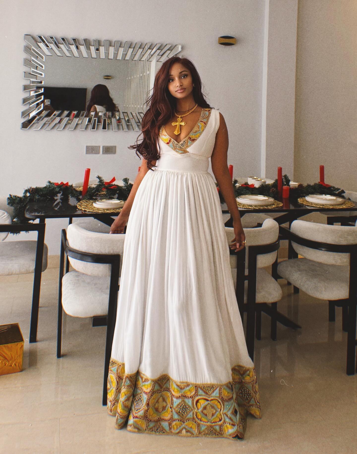 MAKITA SLEEVELESS HABESHA DRESS FOR EVENT | CHARMING HABESHA KEMIS | GRACEFUL HABESHA DRESS