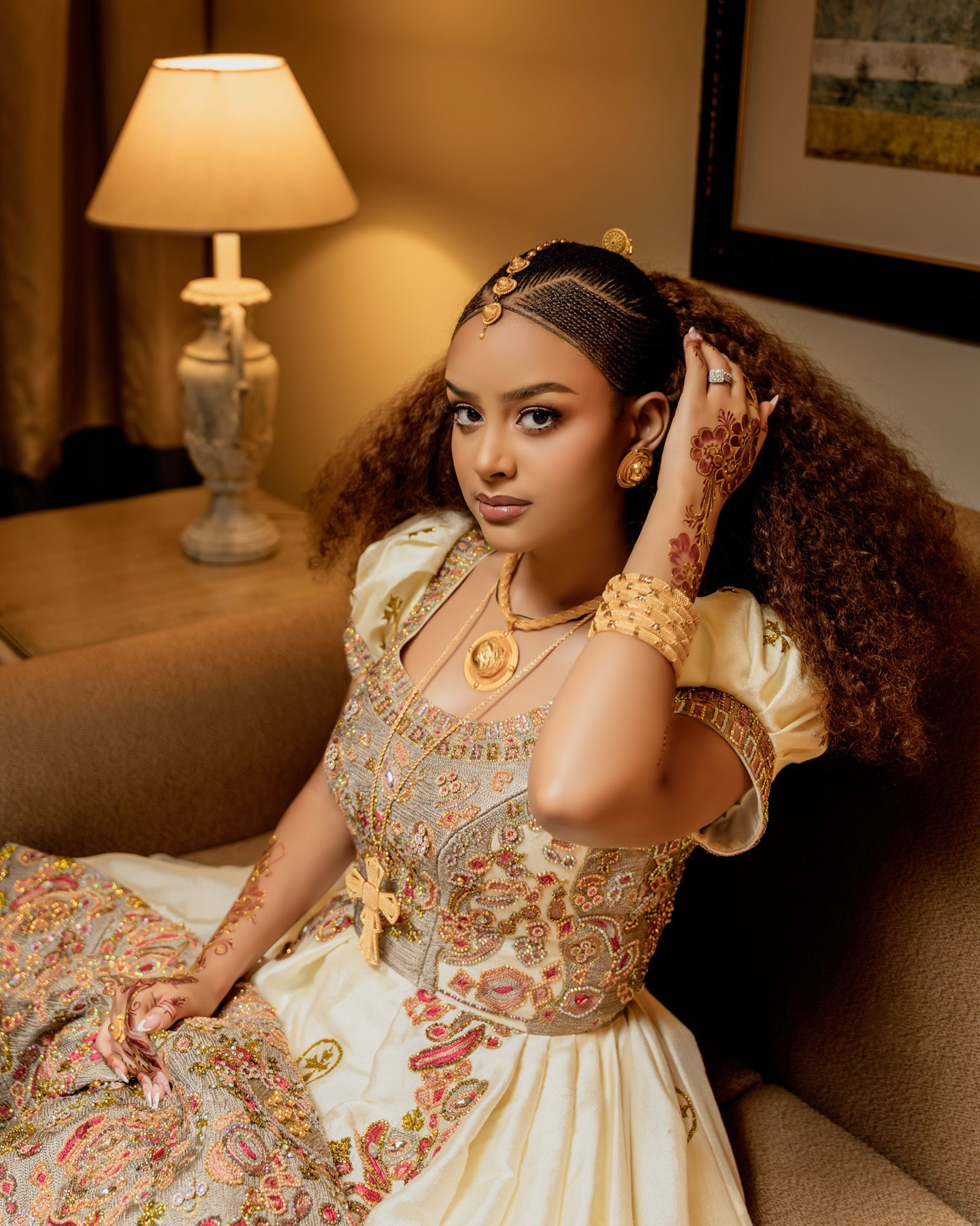 MAMARWA ELEGANT ETHIOPIAN WEDDING DRESS | LUXURIOUS HABESHA KEMIS | HABESHA DRESS FOR WEDDING