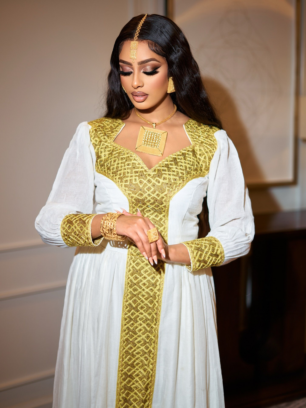 KOKI ROYAL ETHIOPIAN TRADITIONAL DRESS | ERITREAN AND HABESHA DRESS | BEAUTIFUL HABESHA KEMIS