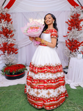 ETHIOPIAN CLOTHING HABESHA KEMIS DESIGNED FOR TRADITIONAL WEDDING AND CULTURAL CELEBRATIONS