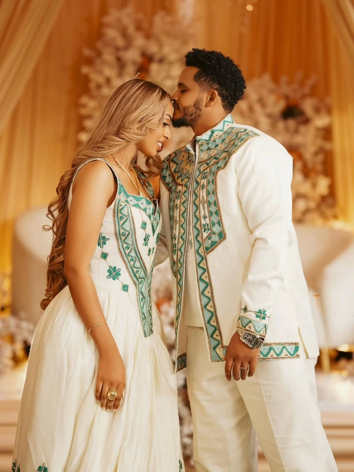 KENU TRADITIONAL COUPLE OUTFIT | MATCHING HABESHA CLOTHING | CULTURAL COUPLE SET