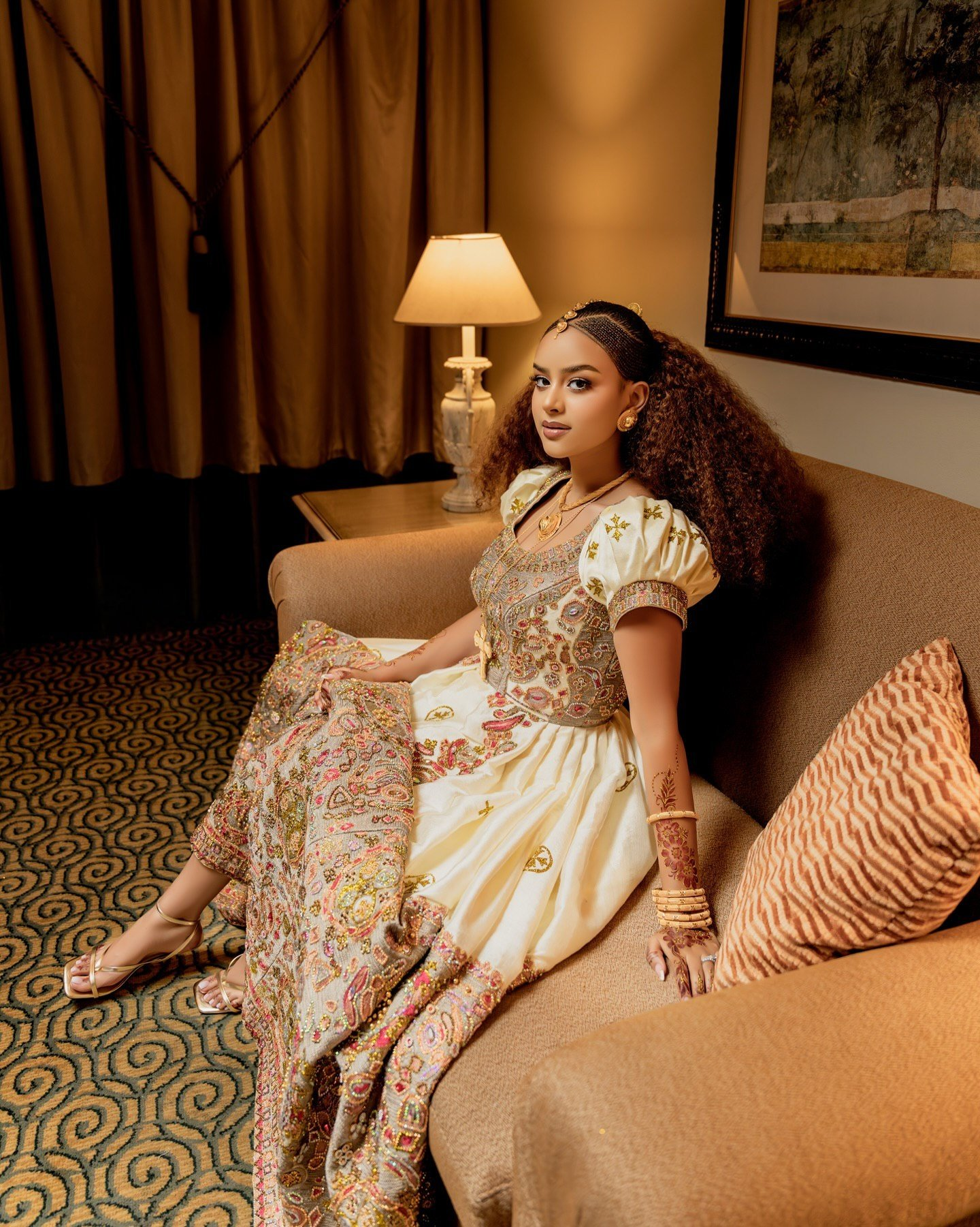 MAMARWA ELEGANT ETHIOPIAN WEDDING DRESS | LUXURIOUS HABESHA KEMIS | HABESHA DRESS FOR WEDDING
