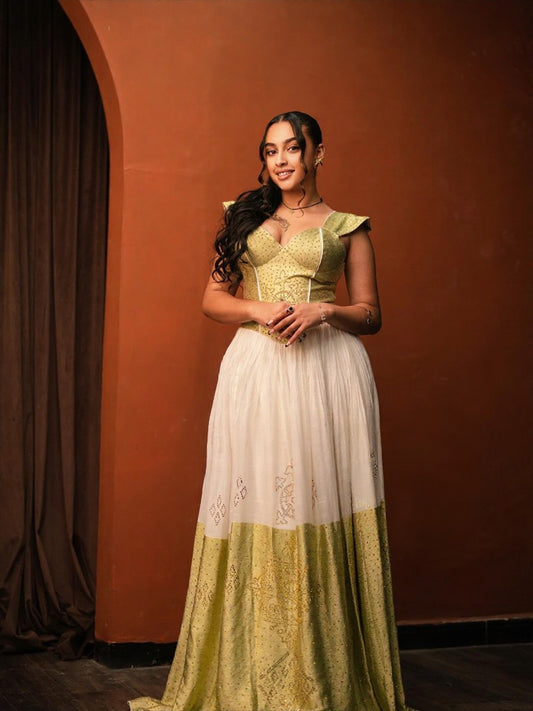 HANDWOVEN HABESHA DRESS HABESHA KEMIS FOR FESTIVE 